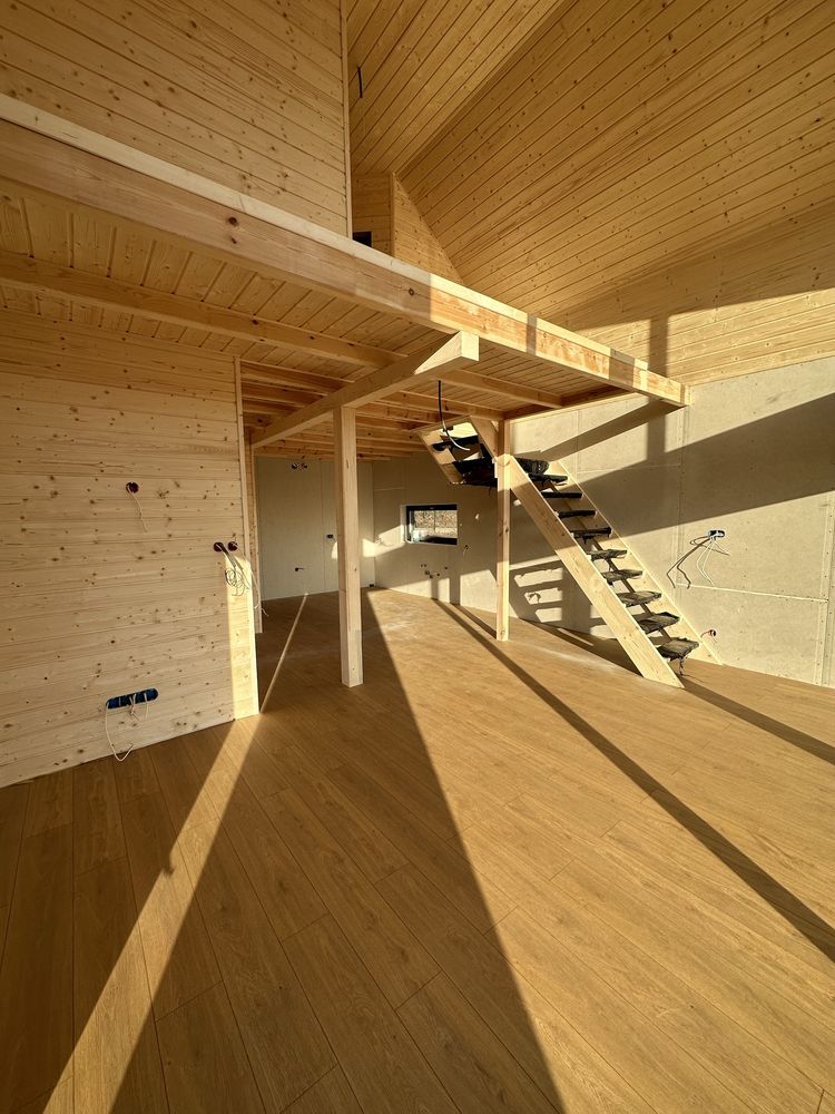 Nowoczesna Stodola / 105m2 (70m2 zabudowy na zgloszenie) Dom drewniany