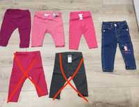 Spodnie leginsy dla niemowlaka dziewczynki 3-6 68