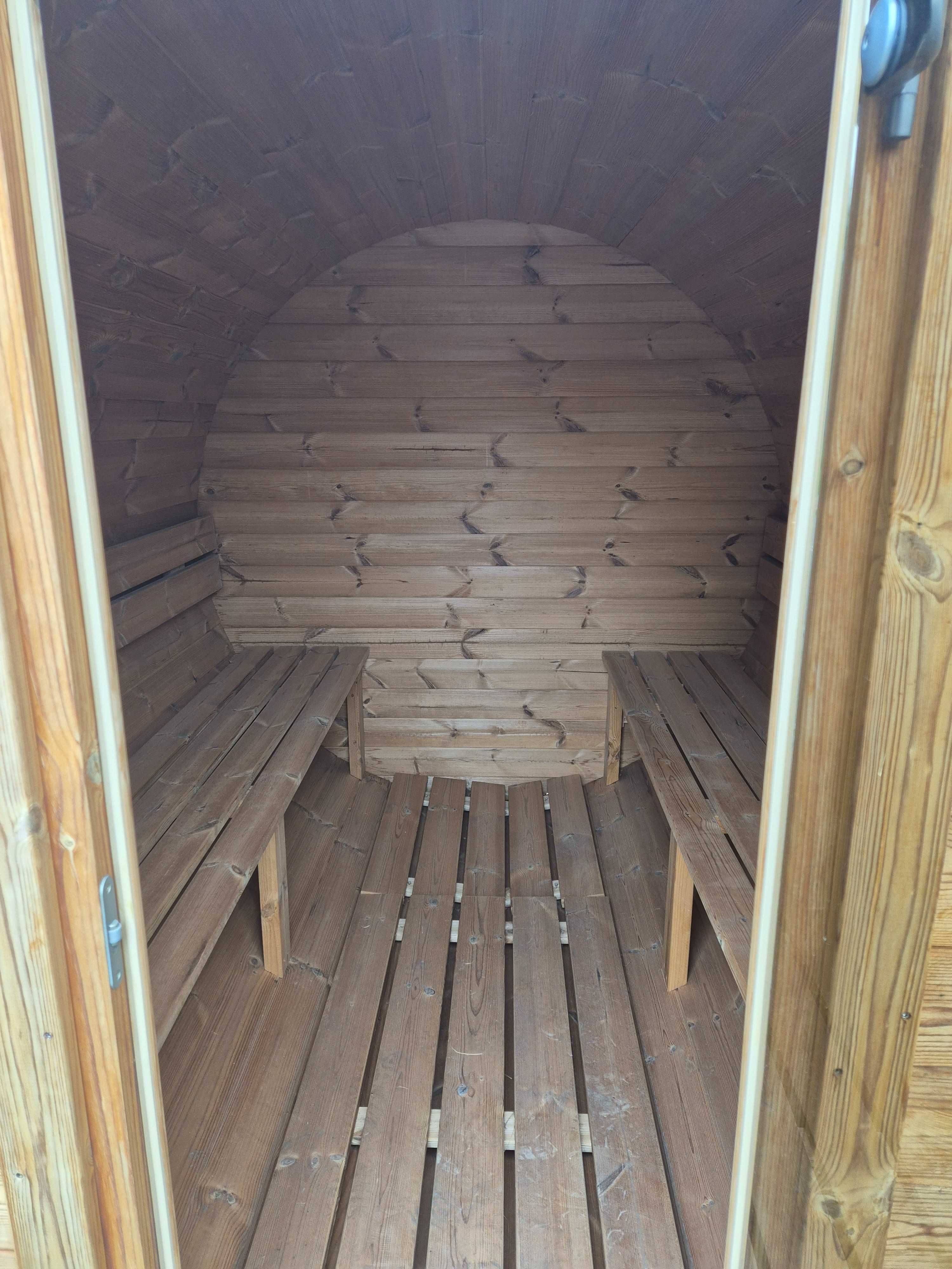 Sauna ogrodowa beczka 250 cm THERMO