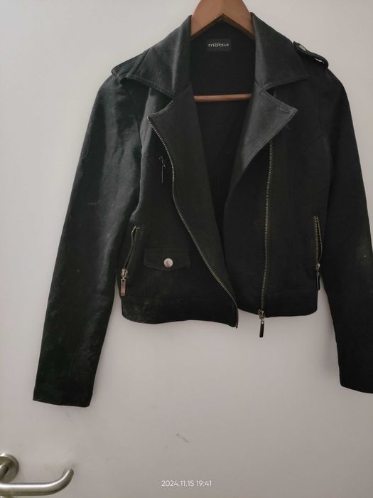 Motivi_Bluza / Narzutka_ Krótki / Czarny_Bawełna / 36_Okazja