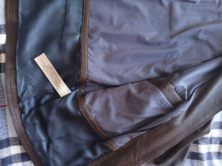 Шкіряна куртка Massimo Dutti, розмір по бірці XL
