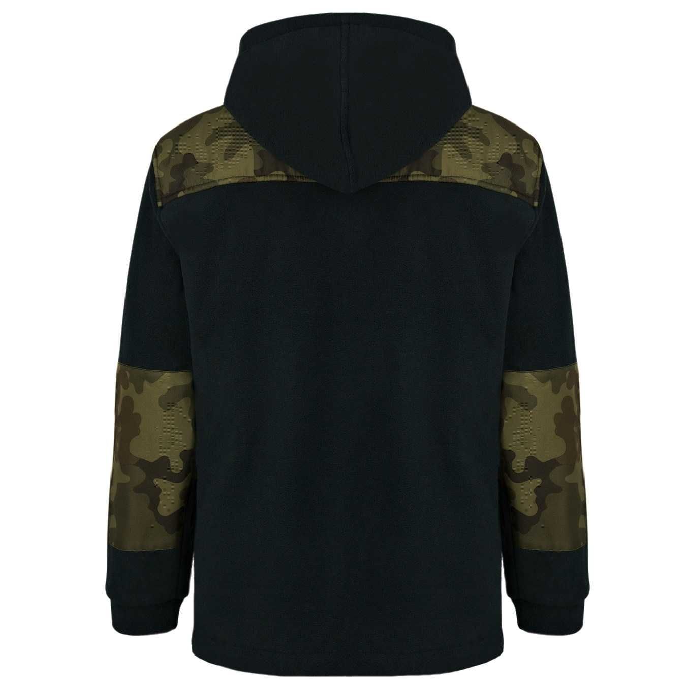 POLSKI Gruby Polar Bluza Męska CZARNY MORO KAPTUR 5XL 360gr 132,90zł