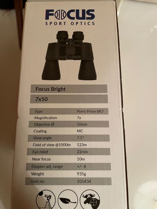 Lornetka Focus Sport Optics Focus Bright 7x50