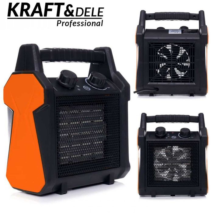 KRAFT&DELE Nagrzewnica Elektryczna 3,5kw Dmuchawa Z Regulacją KD11741