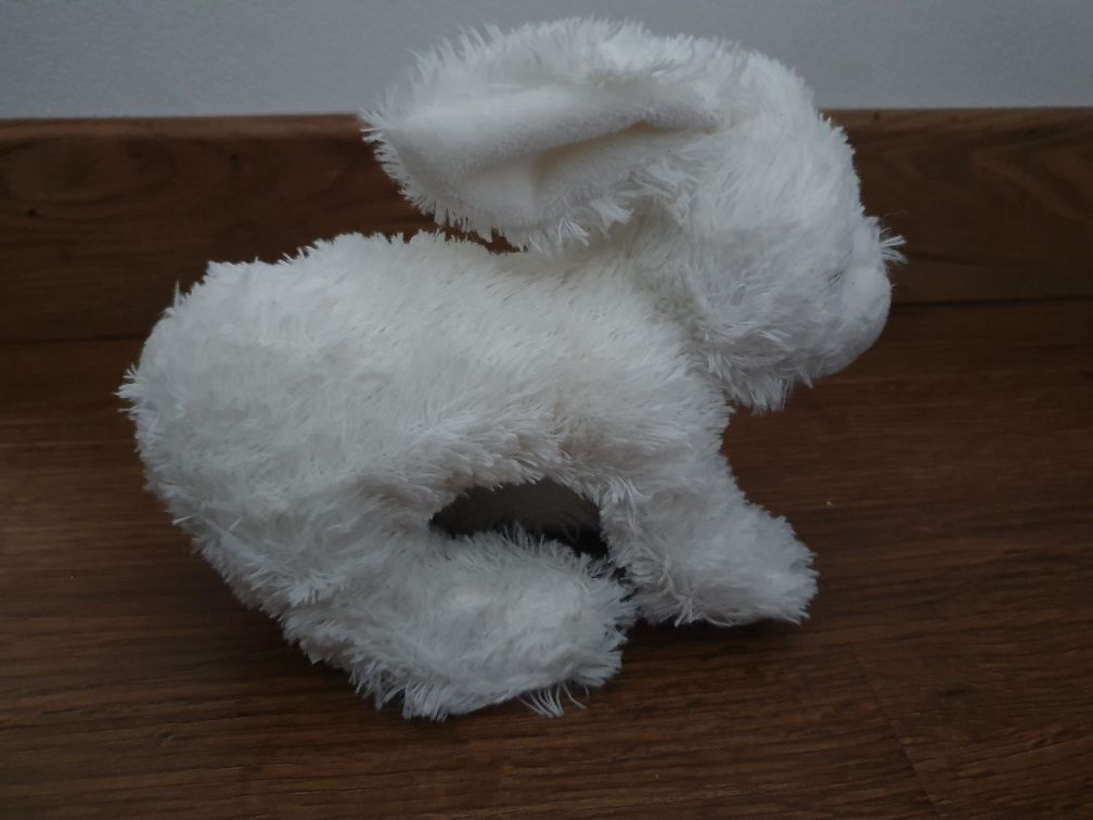 Biały królik króliczek zająć pluszak maskotka