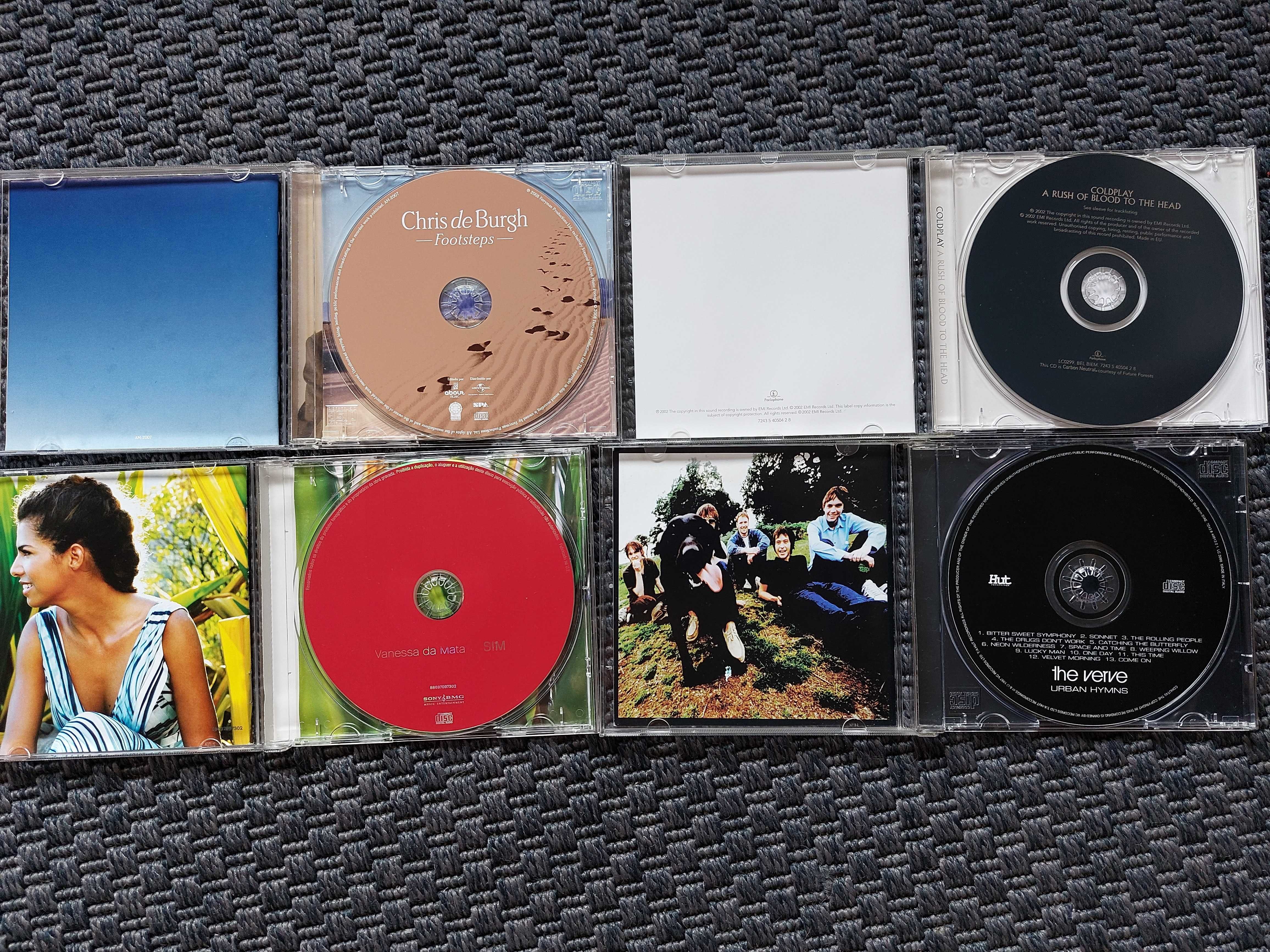 CDs vários / Coldplay, The Verve, Chris de Burgh, Vanessa da Mata