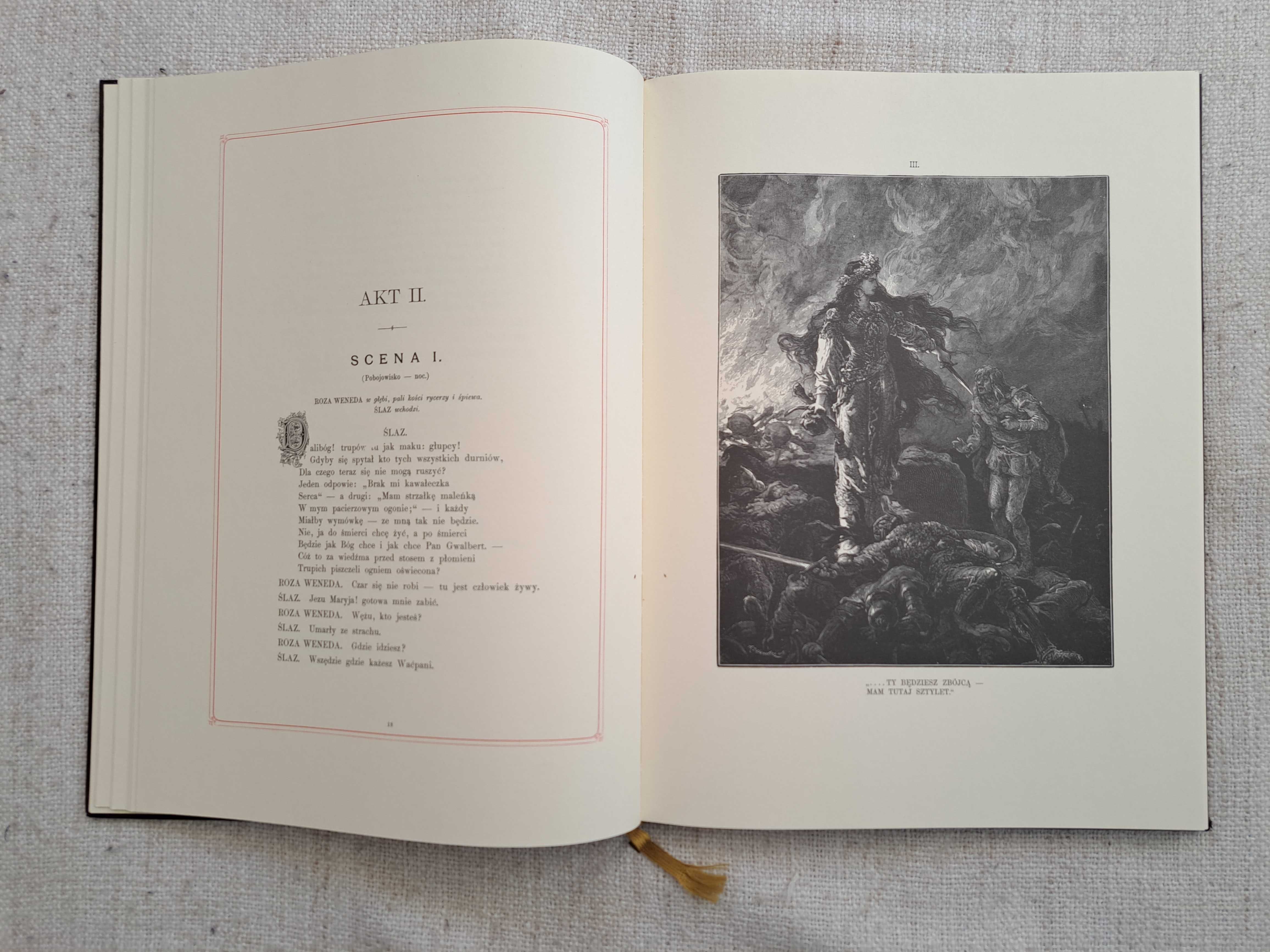 Lilla Weneda. Juliusz Słowacki. Ilustracje Andriolli. Reprint z 1883 r