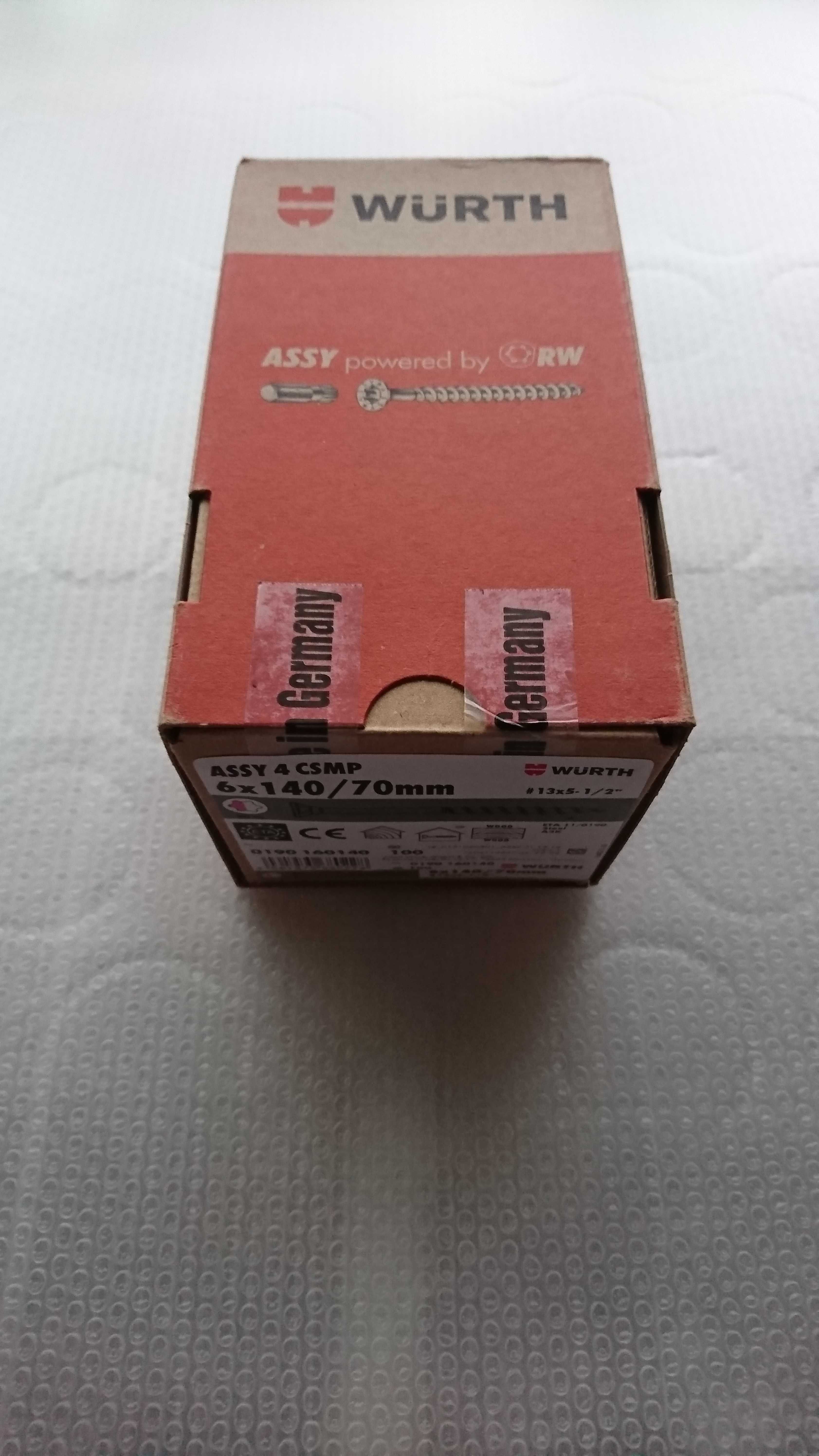 Wkręt Assy 4 CSMP 6x140/70mm RW40 x 100 szt (Wurth)