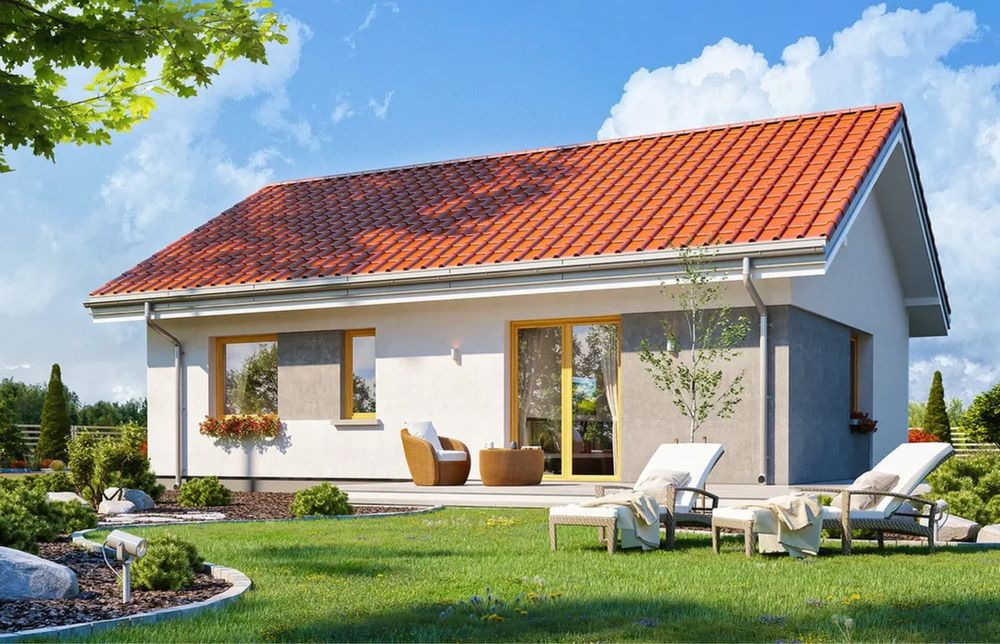 Domek parterowy krzeczyn 63.70m2!!