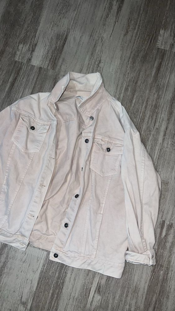 katana kurtka jeans damska  zara M 38 oversize