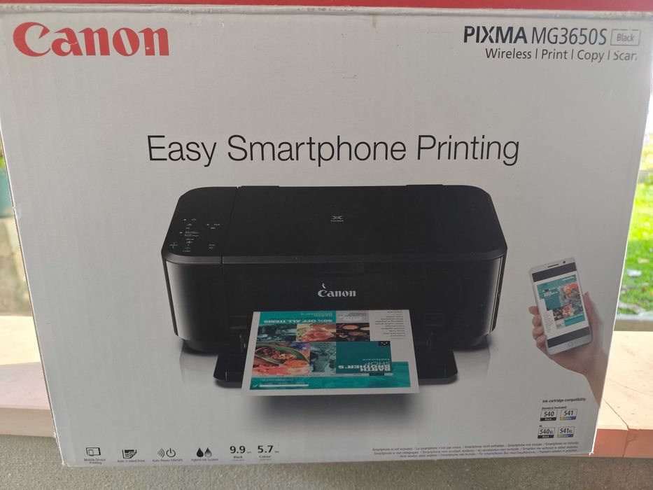 Impressora Canon pouco usada com caixa e manuais