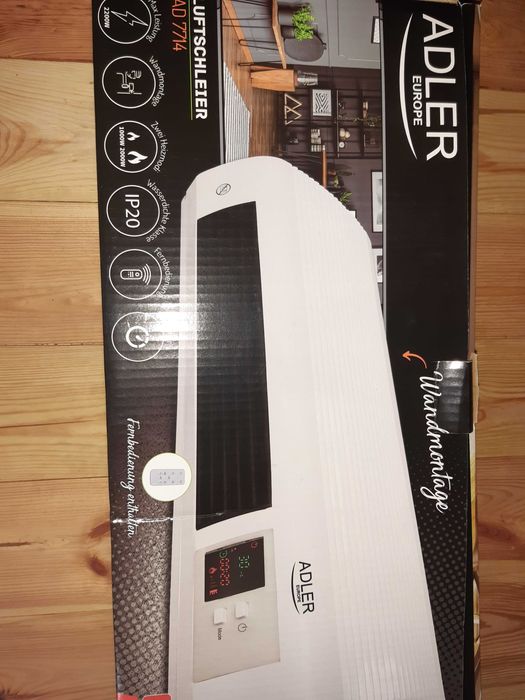 Kurtyna powietrzna montowana na ścianie