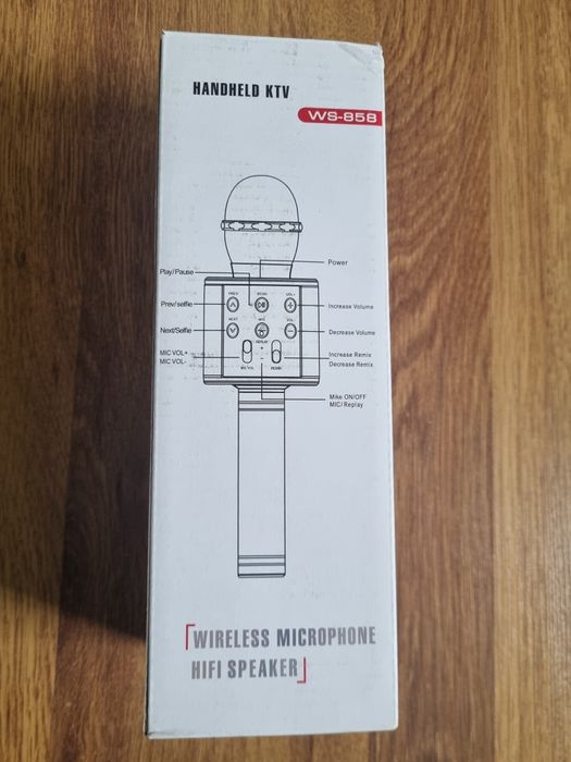 Mikrofon bezprzewodowy karaoke głośnik zabawka