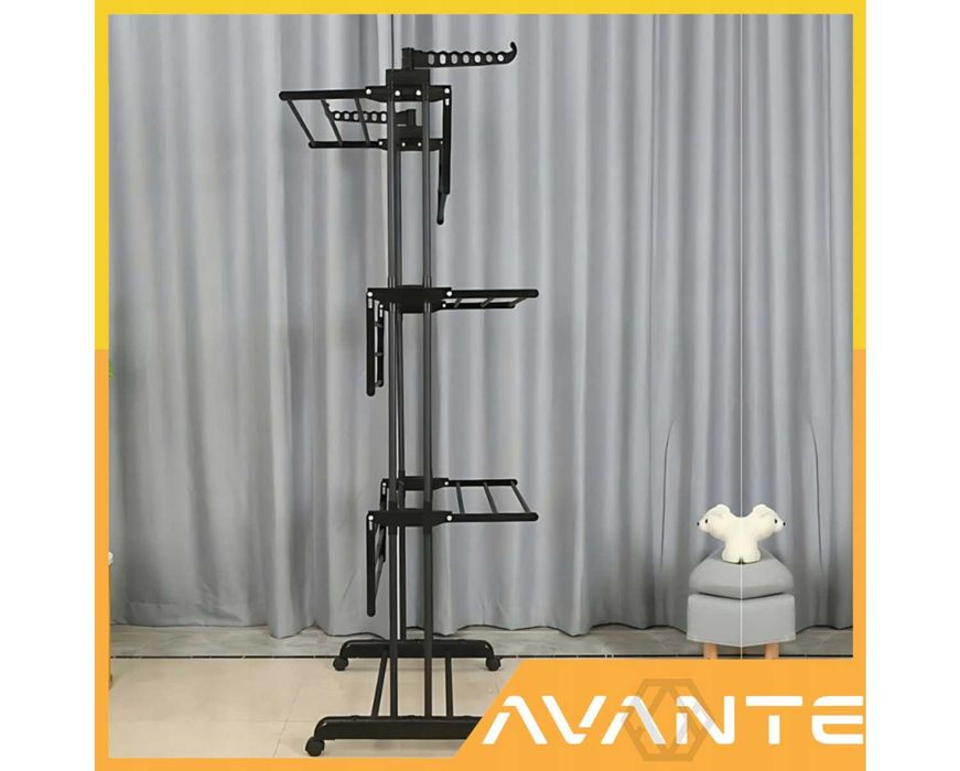 Suszarka na Pranie Stojąca na Ubrania Pionowa na Balkon Zewnętrzna