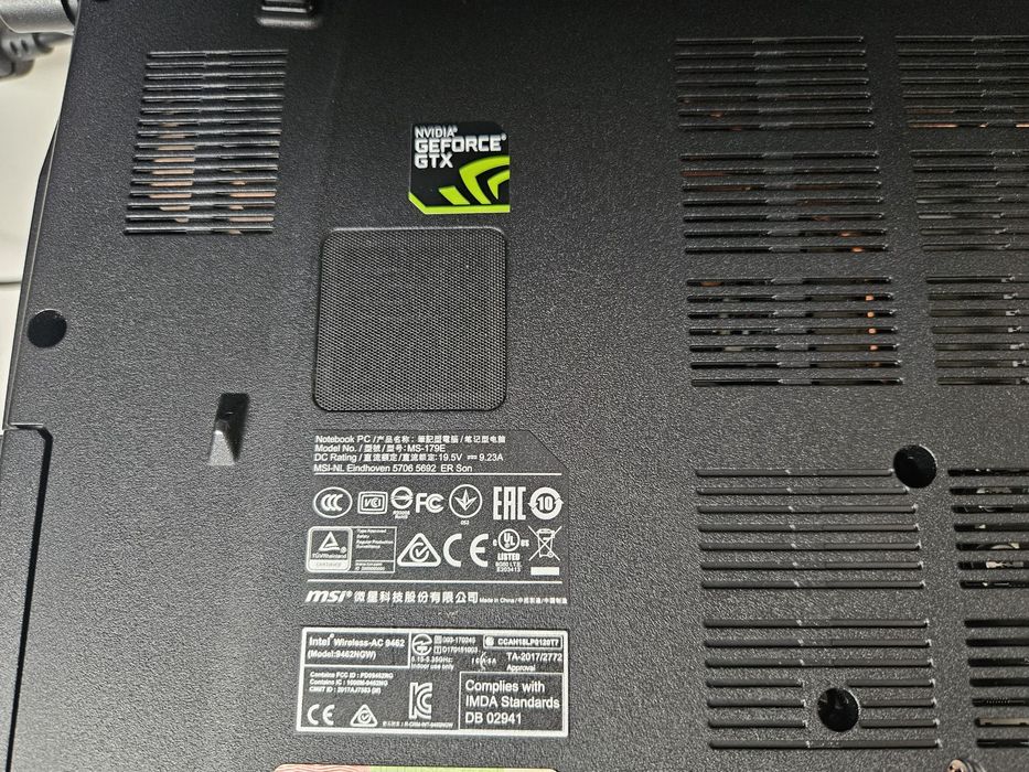 Laptop MSI GV72 8RE, i7-8750H, GTX1060, 1,5TB pamięć SSD, 16GB Ram