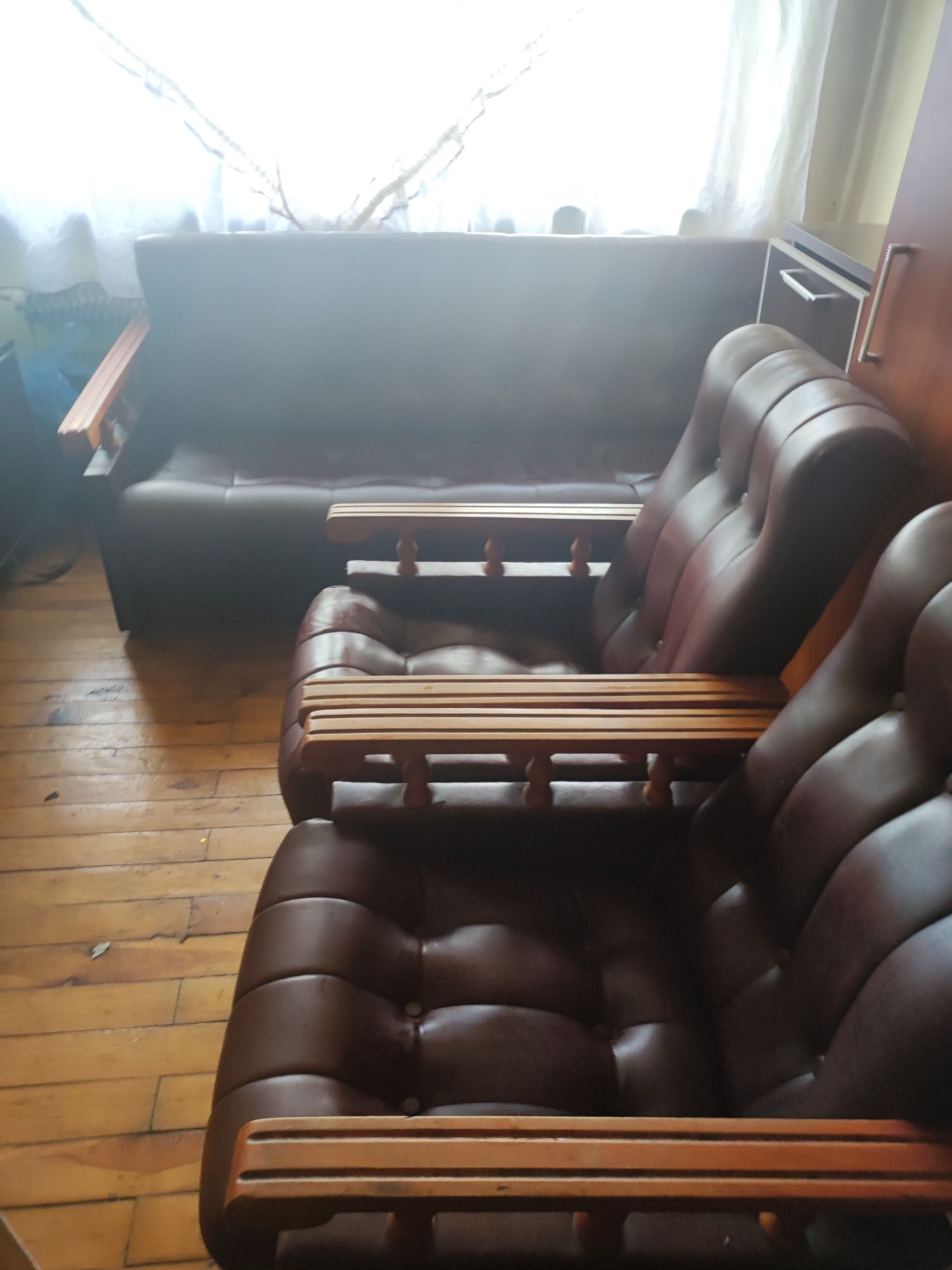 Rozkładana kanapa 2 fotele w komplecie