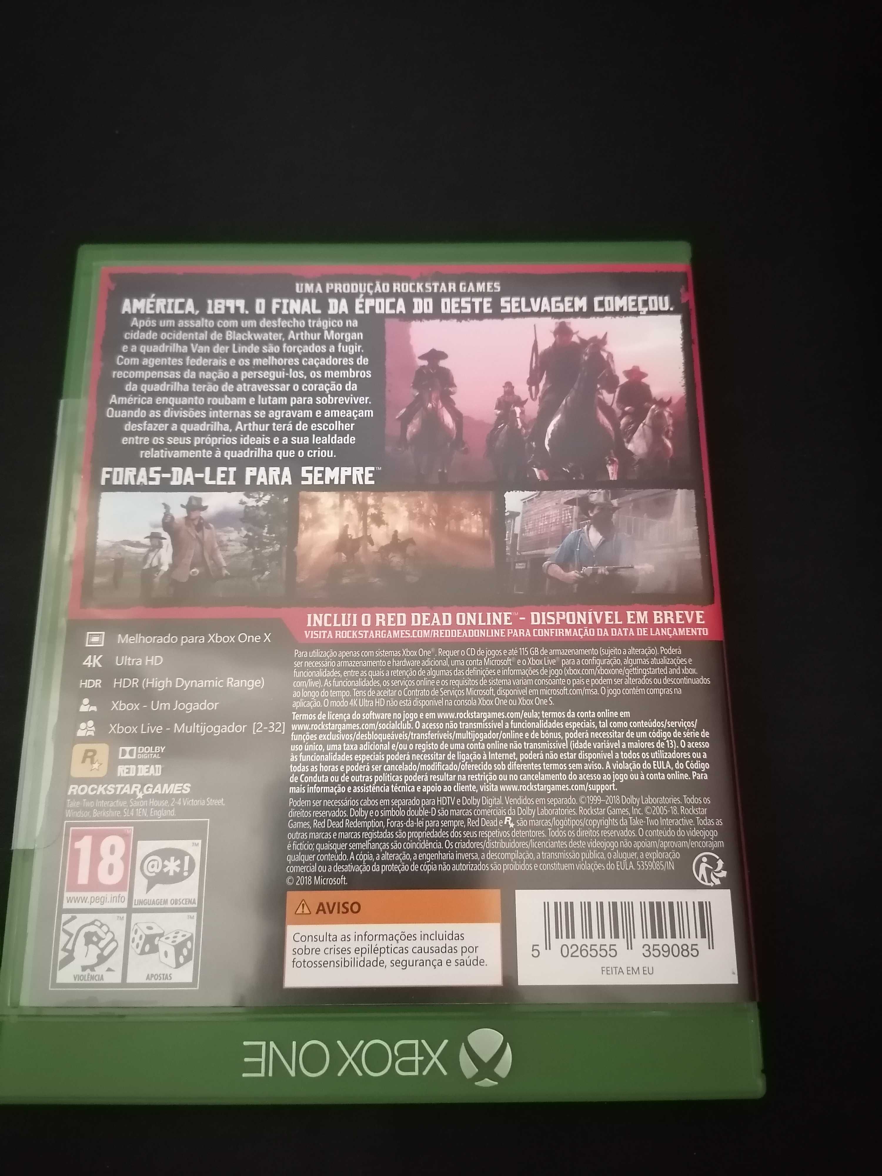 Jogo Red Dead Redemption 2 para X-box one