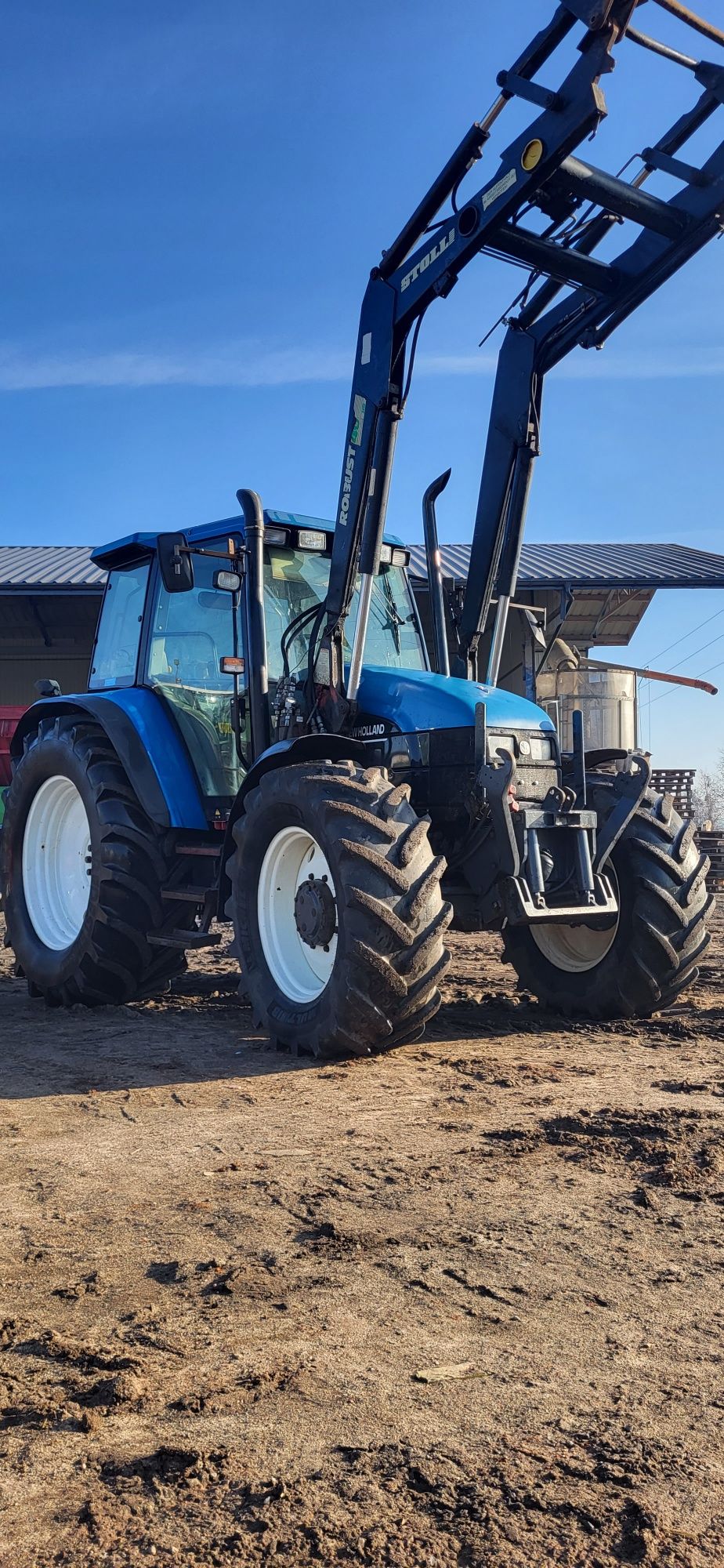 New Holland TS100,brutto NH100, Klima, pneumatyka, stoll, ładowacz