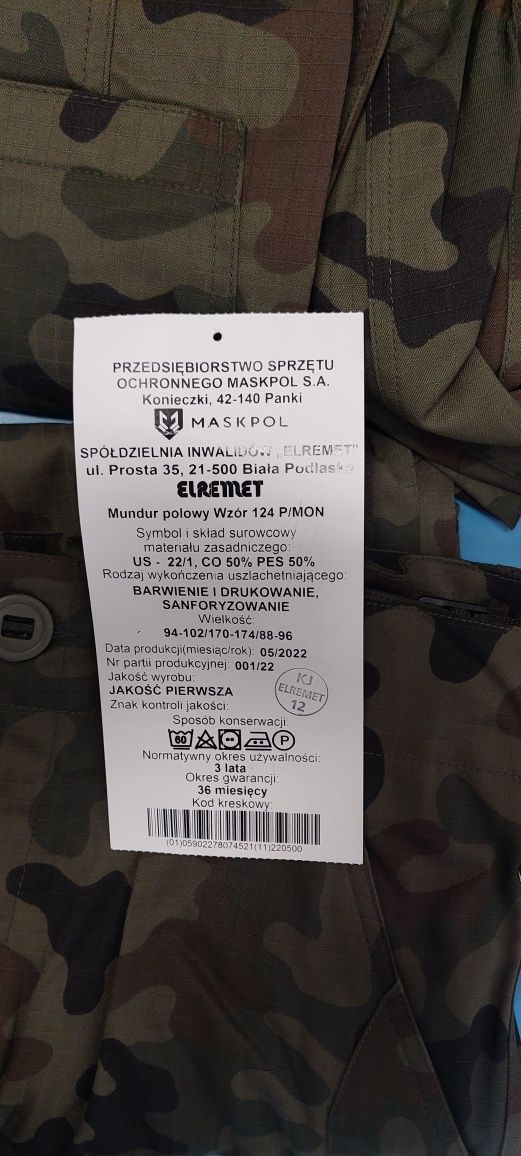 Mundur polowy wzór 124 MON