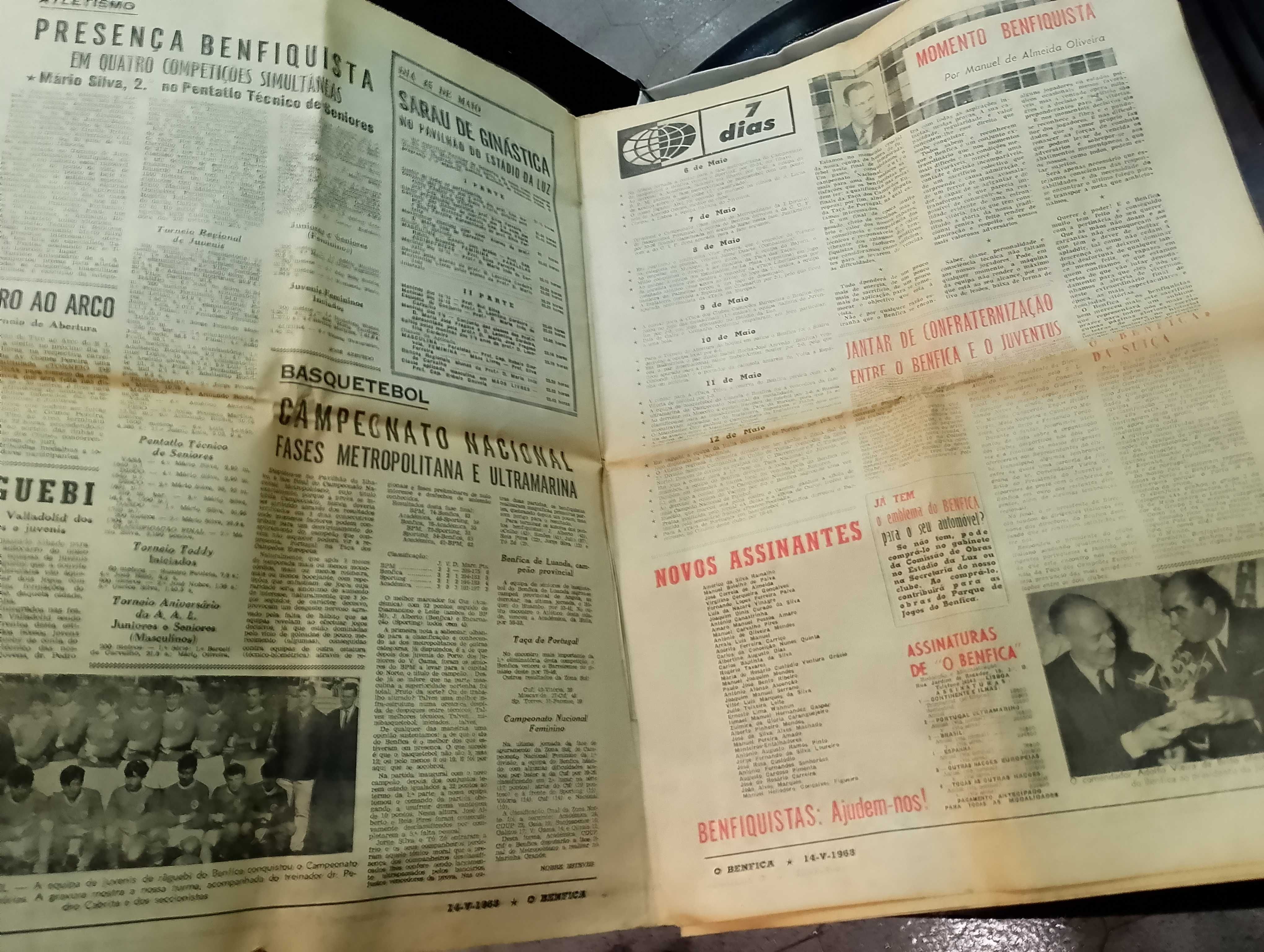 Jornal o Benfica Maio de 1968 Campeões Nacionais