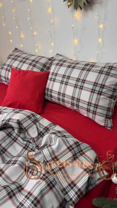 Комлект Фланель Байка Турция Фабрика полутоный двушка евро семейный