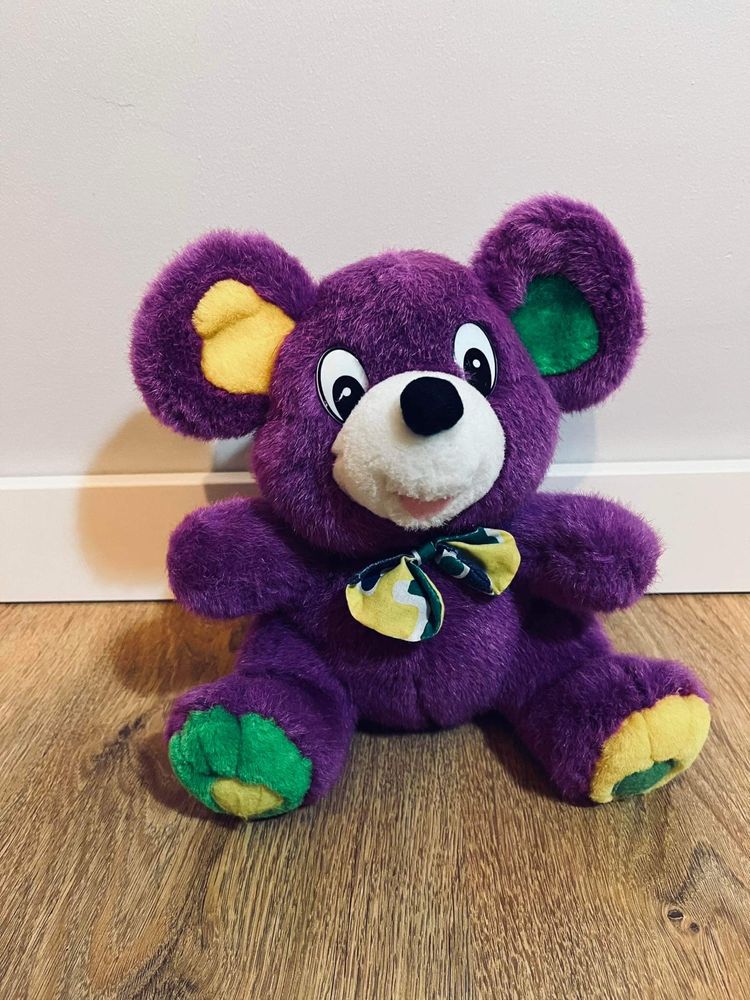 Miś myszka fioletowa pluszak zabawka dla dzieci