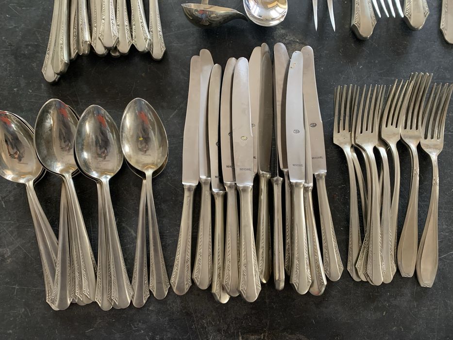 Faqueiro em Alpaca de meados do seculo passado