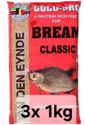 Zanęta Bream Classic 3x 1kg, Gold Pro Marcel Eynde Zanęty Przynęta 3kg