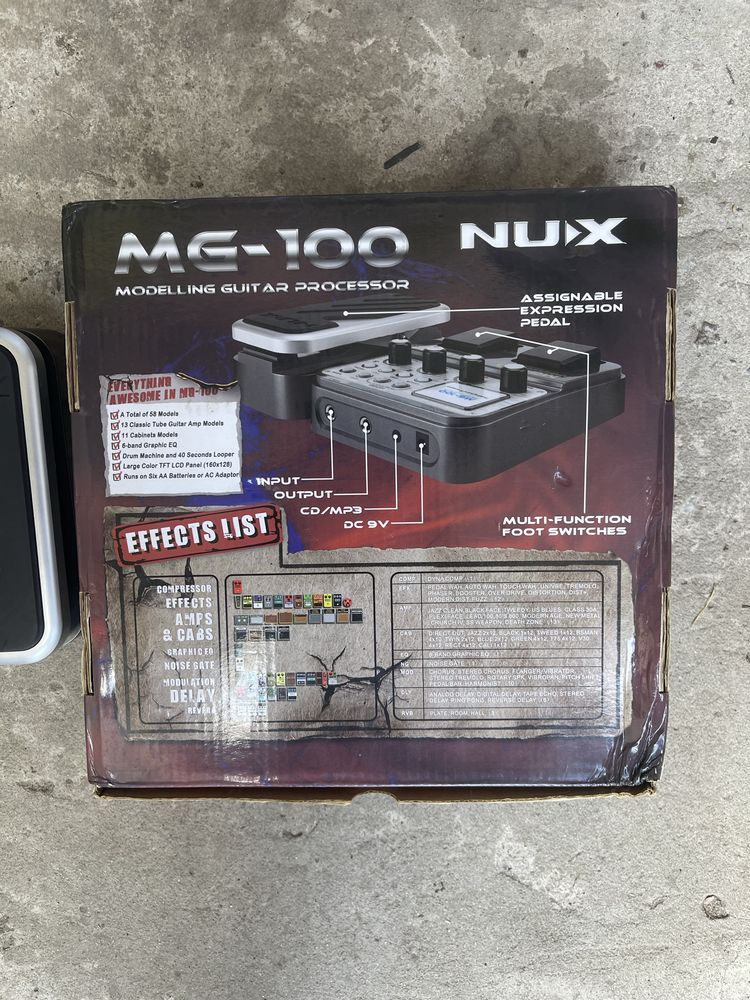 Гітарний процесор Nux mg100 ТОРГ