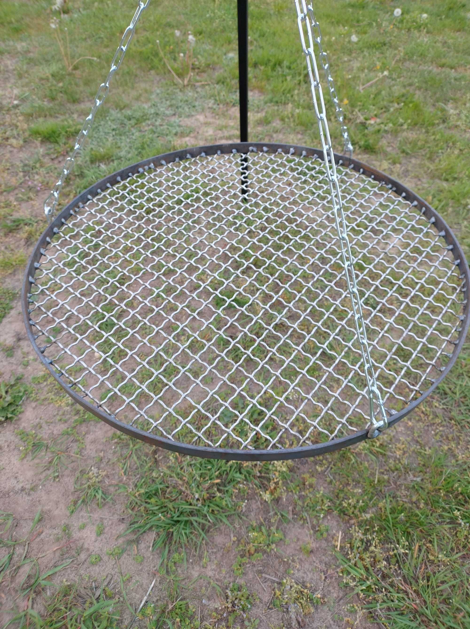 Grill trójnóg ruszt nierdzewny