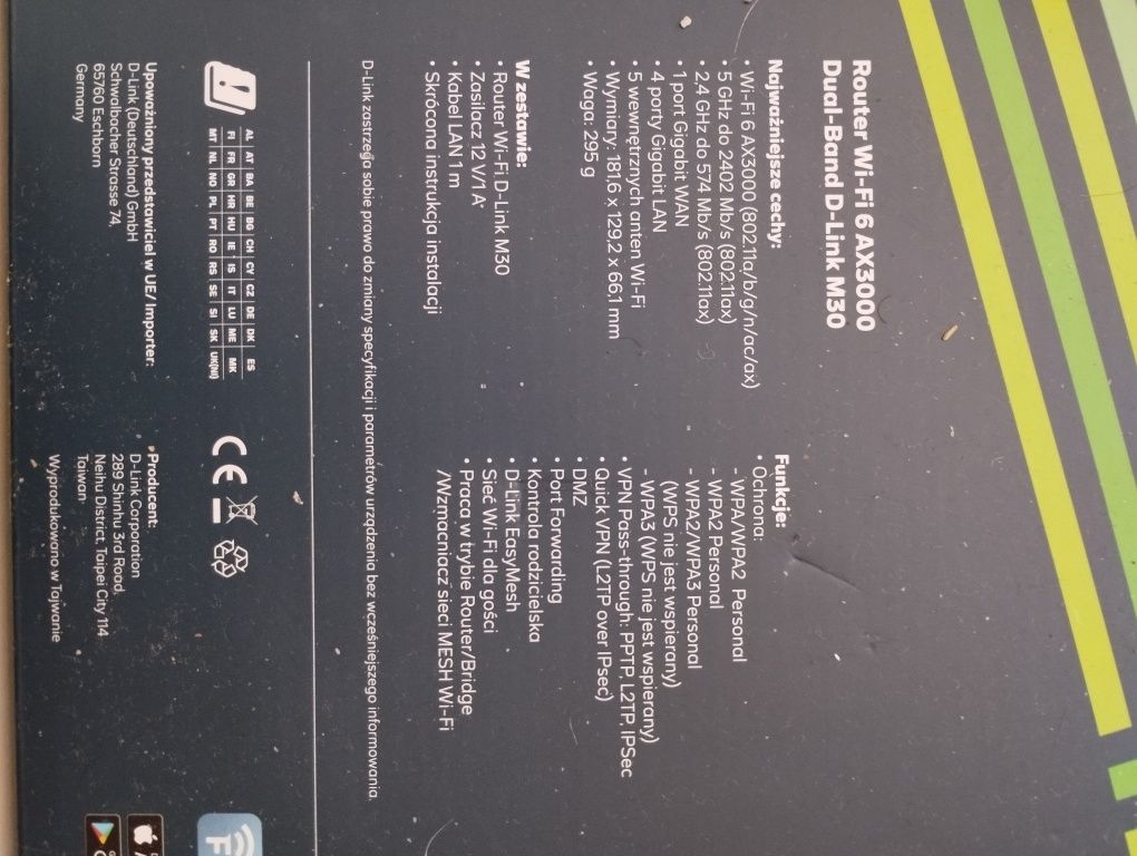 D-Link router M 30 z jednostka zewnetrzna