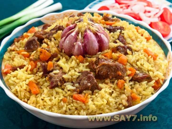 Плов в казане на оболони.  Самый вкусный узбекский плов! 300гр