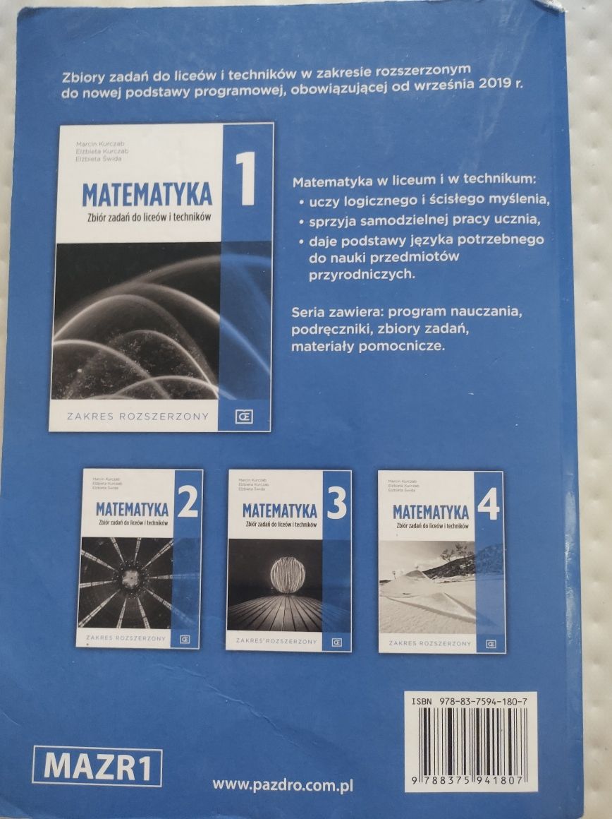 Matematyka zbiór zadań 1 zakres rozszerzony