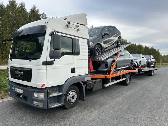 MAN TGL 12.250  Autolaweta na 4 auta 64 000 netto