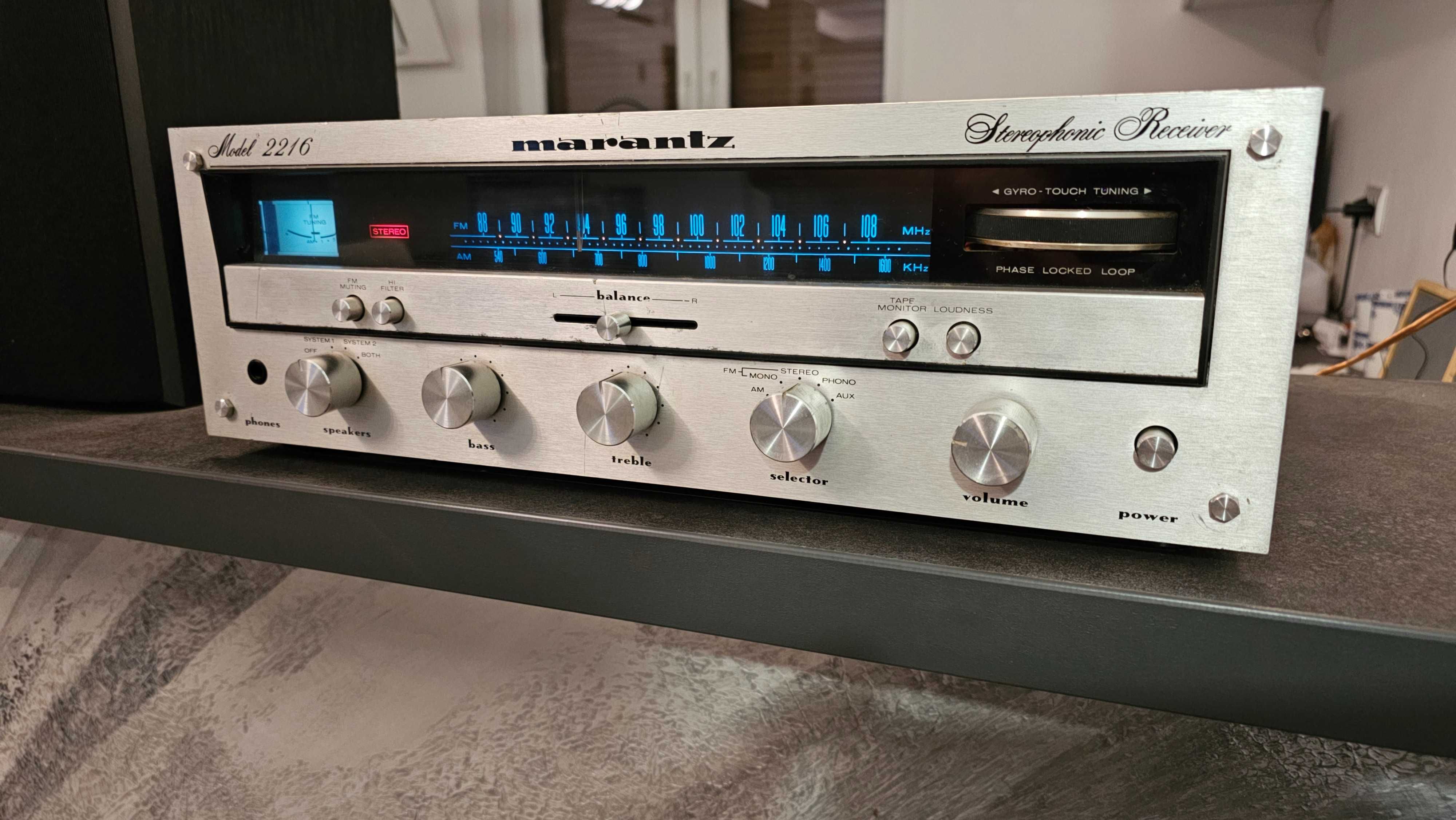 MARANTZ 2216 Amplituner stereo-Made in Japan-sprawny