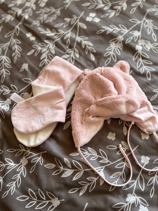 Шапка дитяча на флісі, набір Lupilu