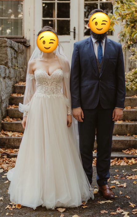 Suknia ślubna Agnes Boho rękawki