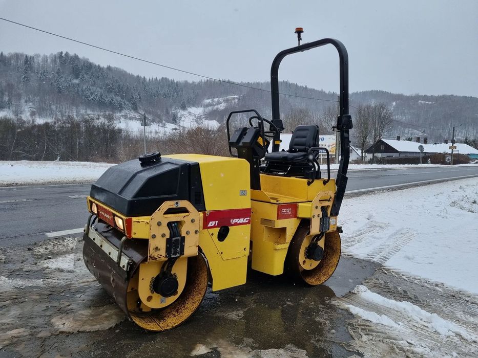 Dynapac CC122 Walec Drogowy 3tony Import Norwegia 2009rok JAK NOWY 1590 Mtg ubijanie tył lub przód Zraszacz Wszystko w Oryginale  Silnik DEUTZ Zero luzów i wycieków Oryginał 120cm szerok z.Norwegii