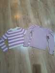 Sweterki wiosenne Zara/Reserved roz 110/116