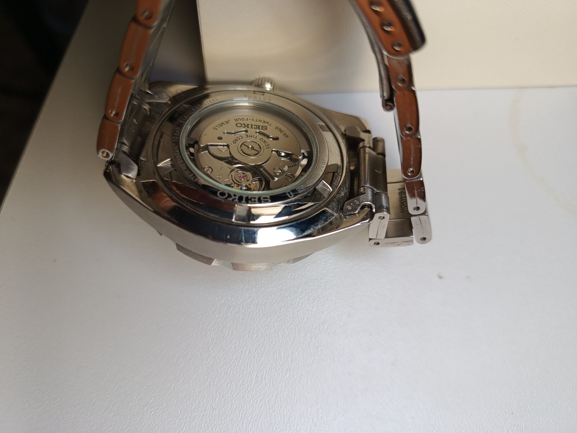 Zegarek Seiko automatyczny pomaranczowy