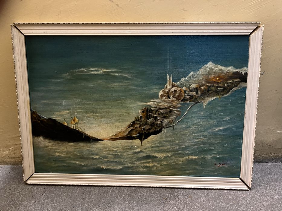 Dwa obrazy malowane na pilsni rezerwacja