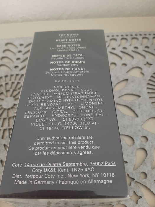 HUGO BOSS -męskie perfumy