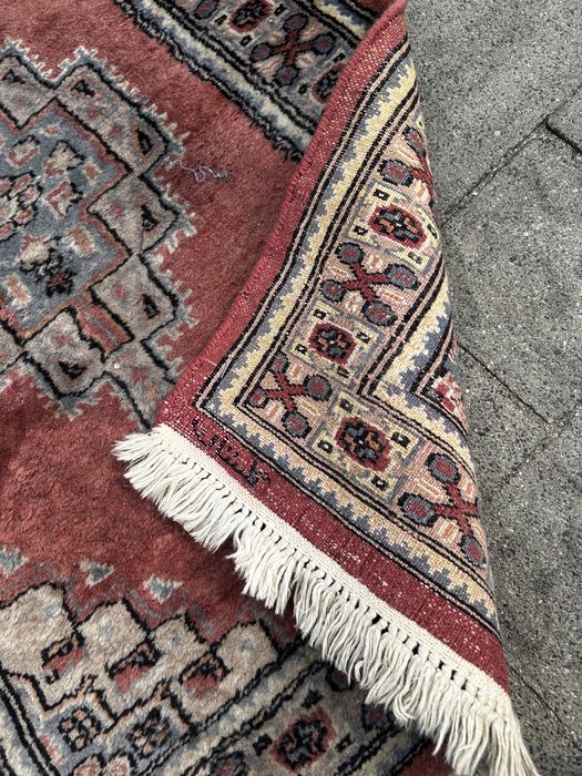 Dywan pakistański orientalny wełniany ręcznie tkany medalion Pakistan