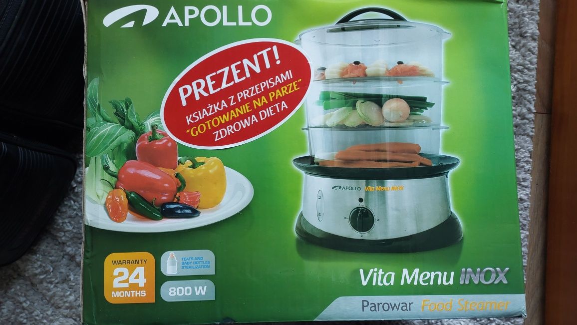 Parowar Apollo Vita menu INOX food steamer