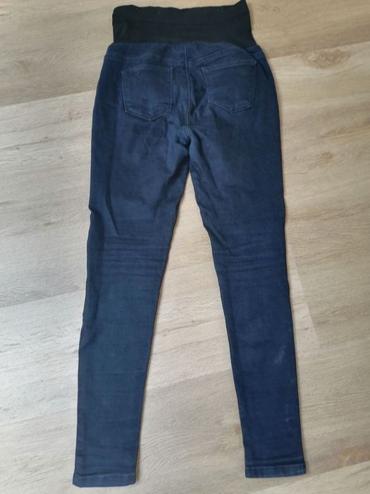 Wygodne spodnie ciążowe dżinsowe 38