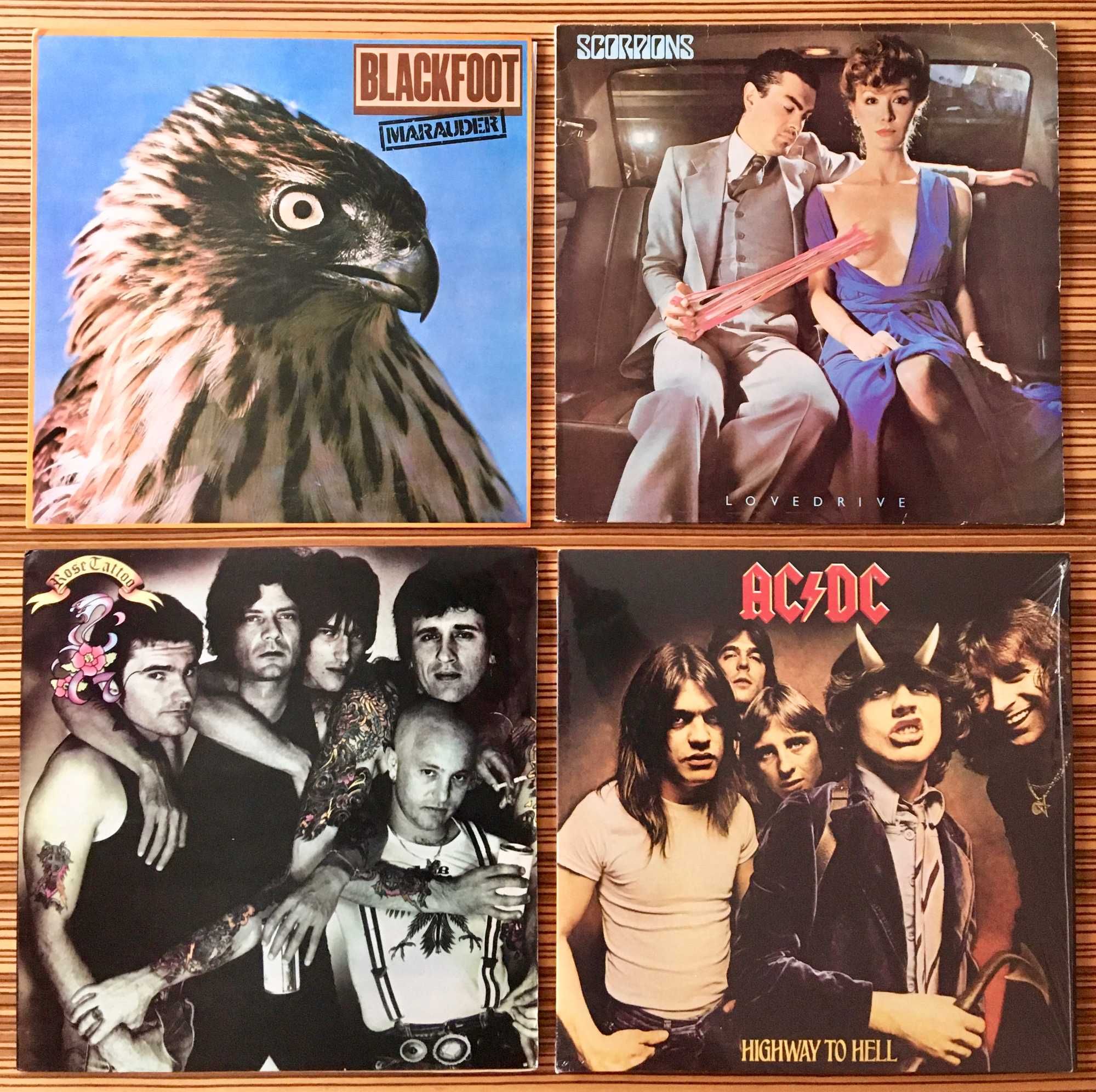 Discos Hard Rock (Blackfoot * Scorpions * Rose Tattoo * AC/DC)