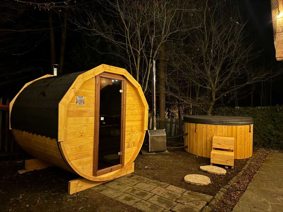 Domek na wynajem z sauna i balią ZADZWON! Quady