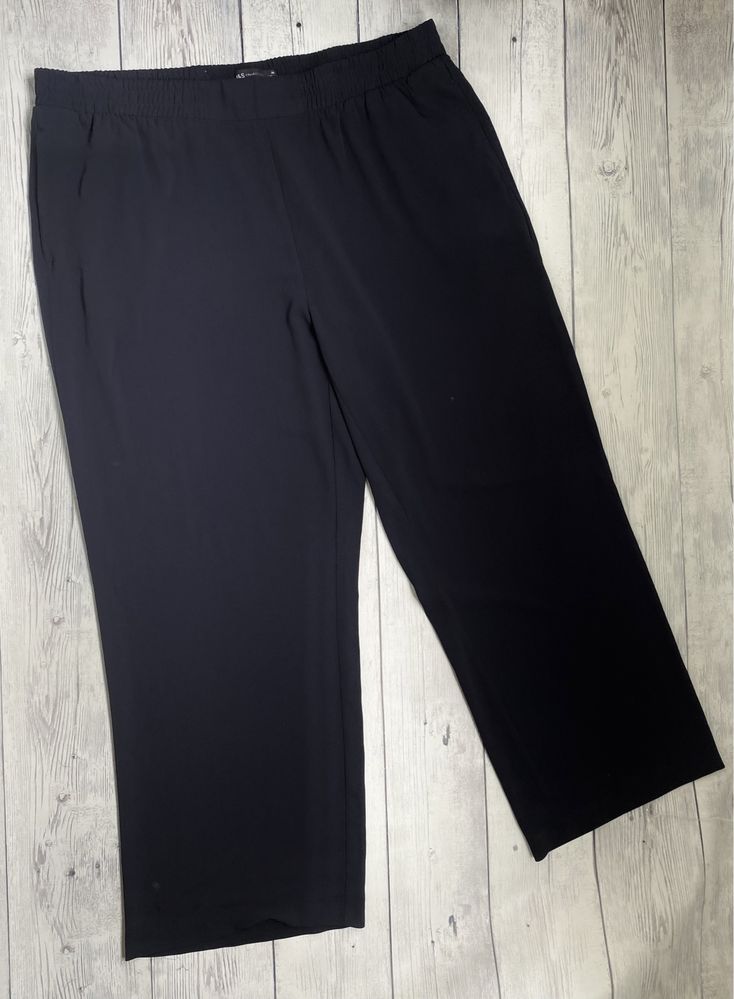 Батальные тёмно-синие брюки, штаны 4xl (20) m&s