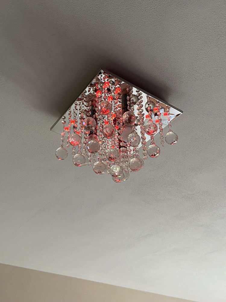 Lampa sufitowa London Crystal srebrna
