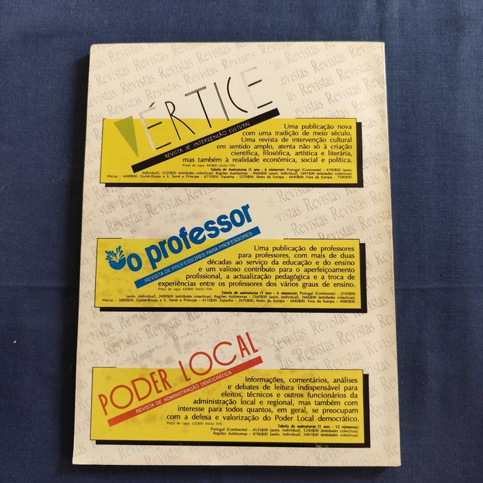 Revista Vértice 50 - Setembro-Outubro 1992